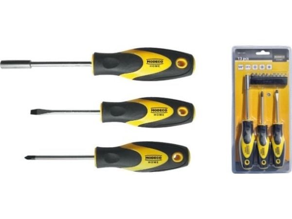 Modeco skrutrekker-sett 13 deler (MN-11-021)