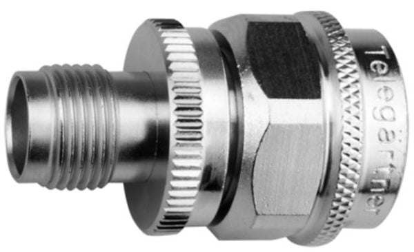 Telegärtner J01019C0007, Kabelstuds, Rustfrit stål, 6000 Mhz, TNC, N, 20,8 mm, 32,6 mm Telegärtner J01019C0007, Kabelstuds, Rustfrit stål, 6000 Mhz...