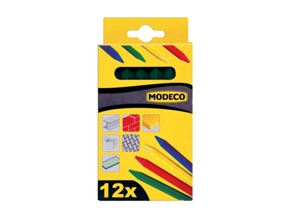 Modeco vaxad krita röd 120mm 12st (MN-88-032)