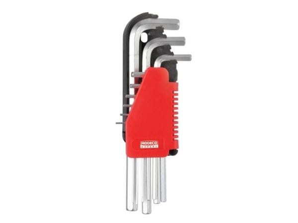 Modeco umbrakonøkkelsett type L 1,5–10 mm 9 deler (MN-54-121)
