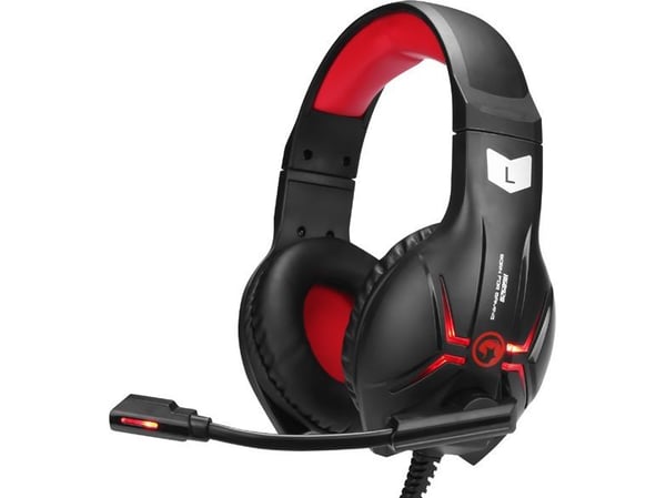 Marvo Scorpion, Headset, Huvudband, Spela, Svart, Binaural, Digital