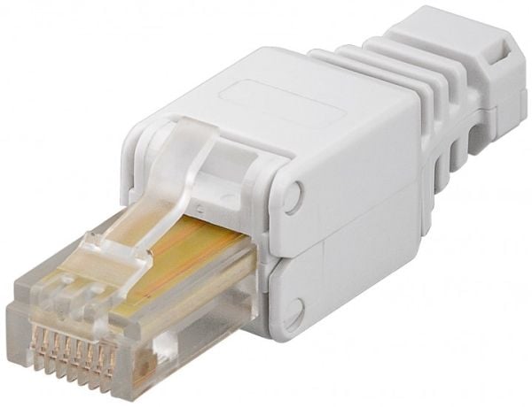 Goobay 68859, RJ-45, Valkoinen, Uros, Suora, Cat5e, U/UTP (UTP)