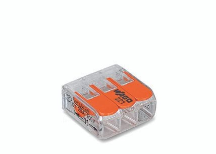 Wago 221-413, 18,7 mm, 18,6 mm, 8,3 mm, 450 V