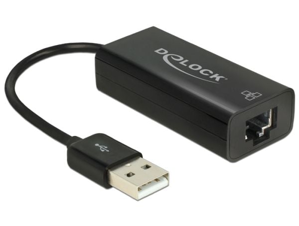 Delock-sovitin USB 2.0 > LAN 10/100 Mb/s - Verkkosovitin - USB 2.0 - 10/100 Ethernet