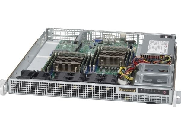 Supermicro SC514 505 - Rackmonterbar 1U - utvidet ATX (E-ATX) - SATA/SAS - ikke-driftsutskiftbar 500 watt