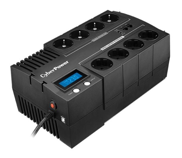 CyberPower BRICs II BR700ELCD - UPS - AC 230 V - 420 watt - 700 VA - 7 Ah - USB - utgangskontakter: 8