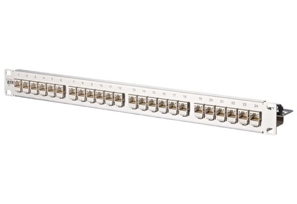 BTR - Koblingspanel - CAT 6a - RJ-45 X 24 - 1U