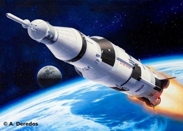 Revell Apollo Saturn V, Rakettmodell, Monteringssett, 1:144, Plast, Pro, 82 stykker