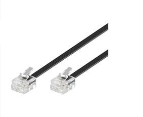 MicroConnect Modular - Telefonkabel - RJ-11 (hann) til RJ-11 (hann) - 2 m - svart
