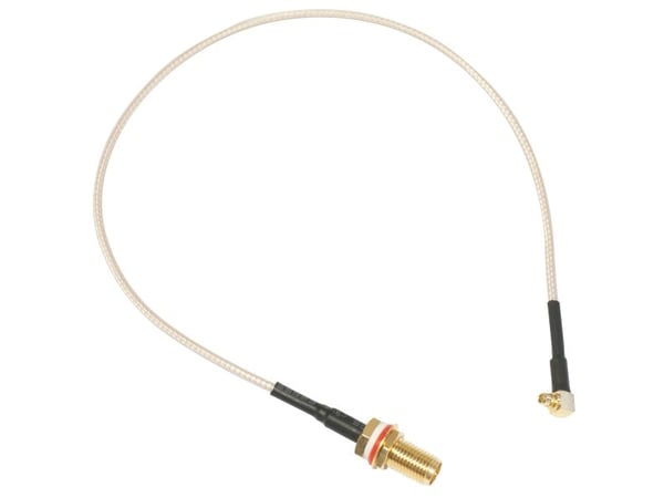 MikroTik Pigtail - Antennkabel - MMCX (hane) till RP-SMA (hane) - 26 cm