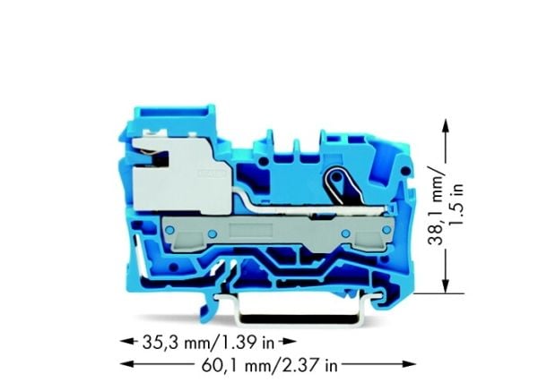 Wago 2006-7114, 7,5 mm, 60 mm, 38,1 mm, 250 V