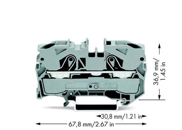 Wago 2010-1201, 10 mm, 67,8 mm, 36,9 mm, 800 V