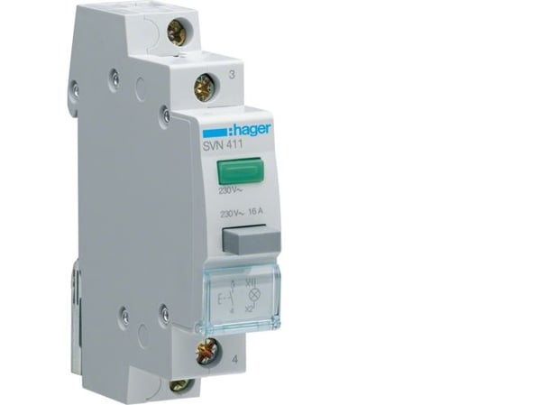 Hager SVN411, IP20, -20 - 50 °C, -40 - 80 °C, 17,5 mm, 83 mm