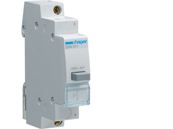 Hager SVN311, 16 A, IP20, -20 - 50 °C, -40 - 80 °C, 17,5 mm, 83 mm