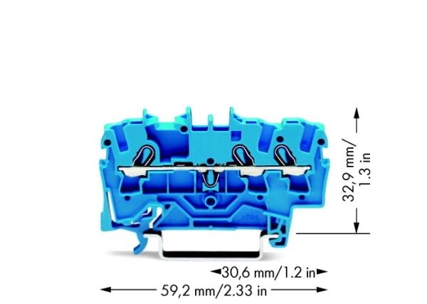 Wago 2002-1304, 5,2 mm, 59,2 mm, 32,9 mm, 800 V