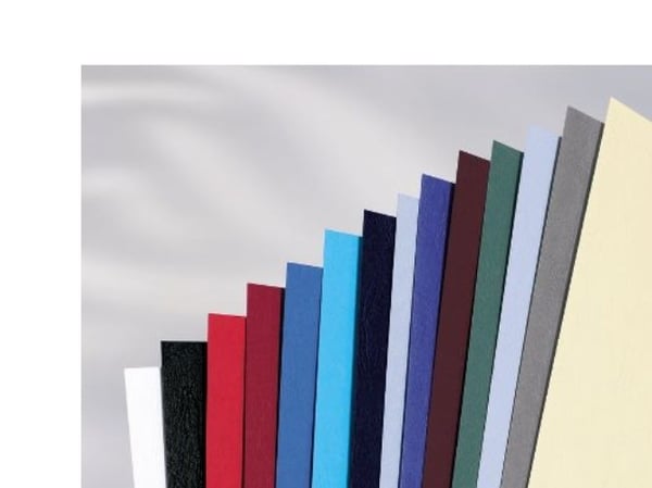 GBC LeatherGrain, A4, Lær, Svart, 250 g/m², 372 g, 25 stykker