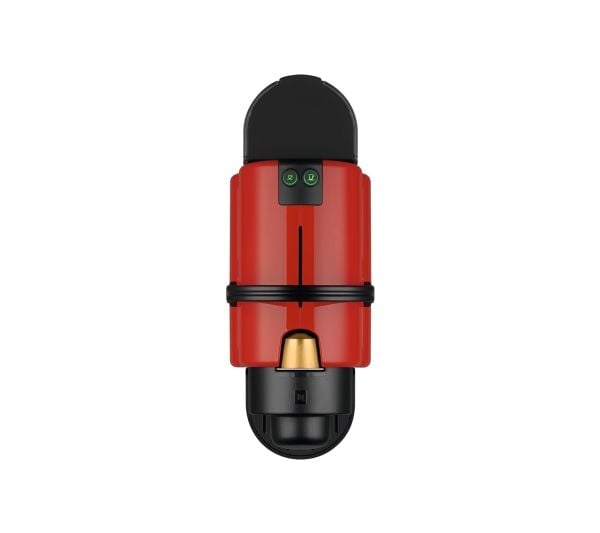 Krups Nespresso Inissia XN1005 Ruby Red, Kapsel kaffemaskine, 0,7 L, Kaffekapsel, 1260 W, Rød