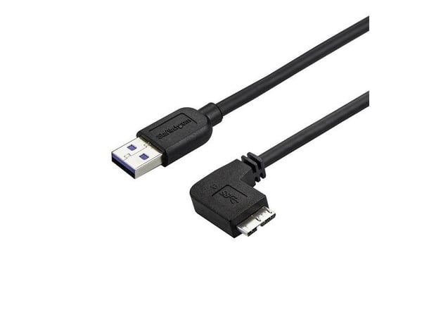 StarTech.com 2m 6 ft Slim Micro USB 3.0 kaapeli M/M - Micro-USB - USB 3.0 A - Micro B - Micro USB 3.0 A - Micro B - Micro USB 3.1 Gen 1 5Gbps (USB3...