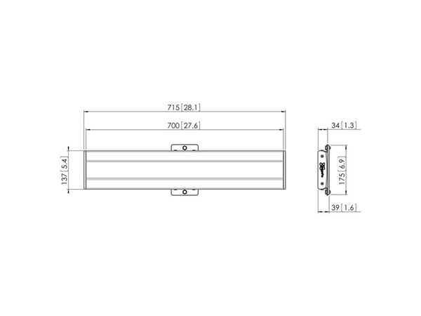 Vogel's Connect-It PFB 3407 - Monteringskomponent (kontaktplate) - for flatpanel - aluminium - svart