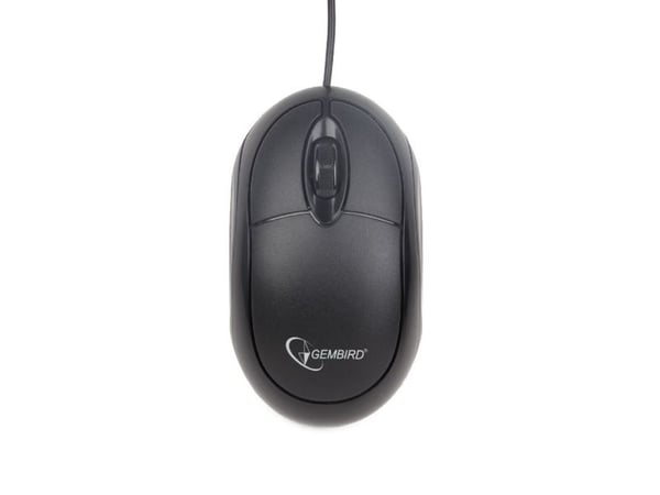 Gembird MUS-U-01, Molempikätinen, Optinen, USB A-tyyppi, 1000 DPI, Musta
