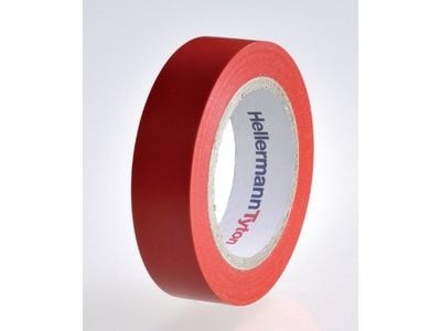 Teippi PVC rød 0,15mmx15mmx10m - (10 kpl) Teippi PVC rød 0,15mmx15mmx10m - (10 kpl)