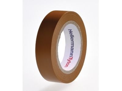 Teippi PVC ruskea 0,15mmx15mmx10m - (10 kpl)