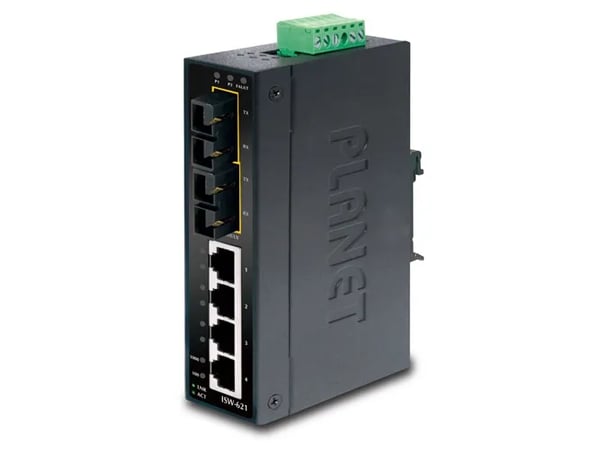 PLANET ISW-621, Uhåndtert, L2, Fast Ethernet (10/100), Full tosidig, Kan monteres på vegg