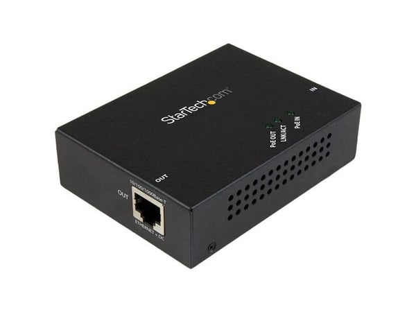 Startech 1 Port Gigabit PoE+ Extender 802.3at & 802.3af - 100m (330ft) - Power over Ethernet Extender - PoE Repeater Network Extender (POEEXT1GAT) ...