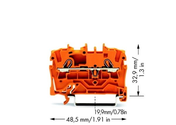 Wago 2002-1202, 5,2 mm, 48,5 mm, 32,9 mm, 800 V