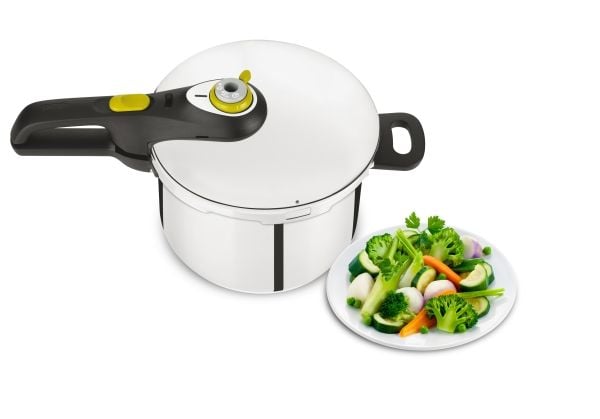 Tefal YS22Q25, 6 L, Keraaminen, Kaasu, Halogeeni, Induktio, Sinetöity levy, Musta, Ruostumaton teräs, 22 cm, Ruostumaton teräs, 6 henkilö(t)