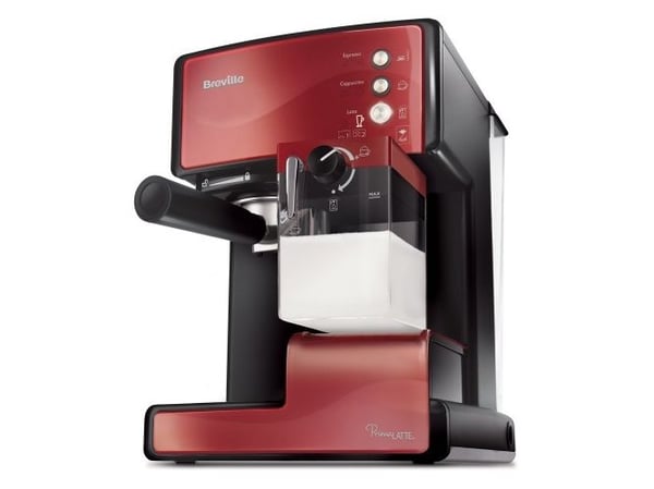 Breville PrimaLATTE VCF046X - Kaffemaskin med melkeskummer - 15 bar - rød