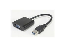 MicroConnect - Extern videoadapter - USB 3.0 - VGA - svart