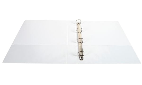 Insticksringpärm Exacompta Kreacover A4+, 4 D-ringar 30 mm, rygg 47 mm, vit