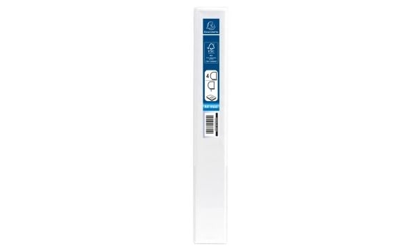 Insticksringpärm Exacompta Kreacover A4+, 4 D-ringar 30 mm, rygg 47 mm, vit