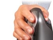 Evoluent VerticalMouse 4 Small - Vertikal mus - høyrehendt - optisk - 6 knapper - kablet - USB - purpur/svart
