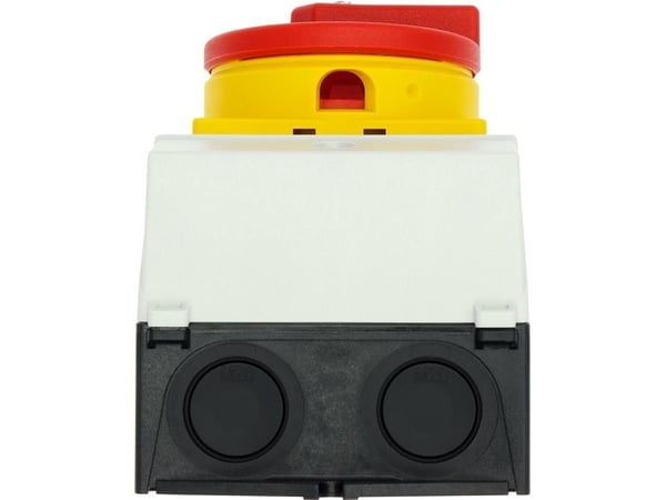 Eaton T0-1-102/I1/SVB, Vipukytkin, 2P, Punainen, Valkoinen, Keltainen, IP65, 80 mm, 110 mm