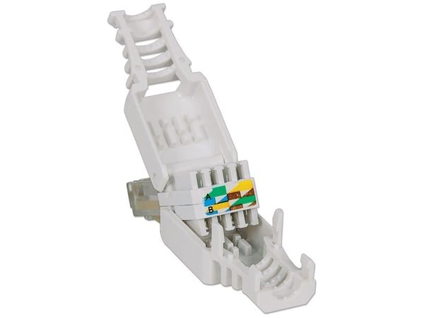 Intellinet 790482, RJ45, Hvit, Hankjønn, Rett, Cat5/5e/6, U/UTP (UTP)