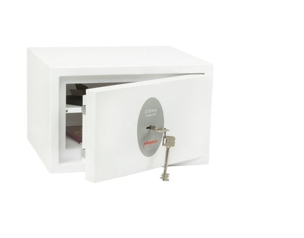 Phoenix Safe Co. Fortress II SS1181K, Frittstående safe, 8 l, Hvit, Flat nøkkel, Stål, 350 mm