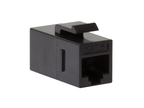 LogiLink NK4012, Litteä, Musta, RJ-45, RJ-45, Naarasliitin, Naarasliitin, Naarasliitin
