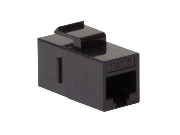 LogiLink NK4012, Litteä, Musta, RJ-45, RJ-45, Naarasliitin, Naarasliitin, Naarasliitin