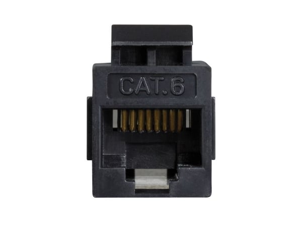 LogiLink NK4012, Litteä, Musta, RJ-45, RJ-45, Naarasliitin, Naarasliitin, Naarasliitin