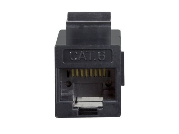 LogiLink NK4012, Litteä, Musta, RJ-45, RJ-45, Naarasliitin, Naarasliitin, Naarasliitin