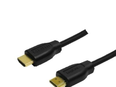 LogiLink High Speed with Ethernet - HDMI-kabel med Ethernet - HDMI hann til HDMI hann - 2 m - svart