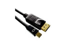 MicroConnect - DisplayPort-kabel - Mini DisplayPort (hann) til DisplayPort (hann) - 2 m - 4K-støtte - svart