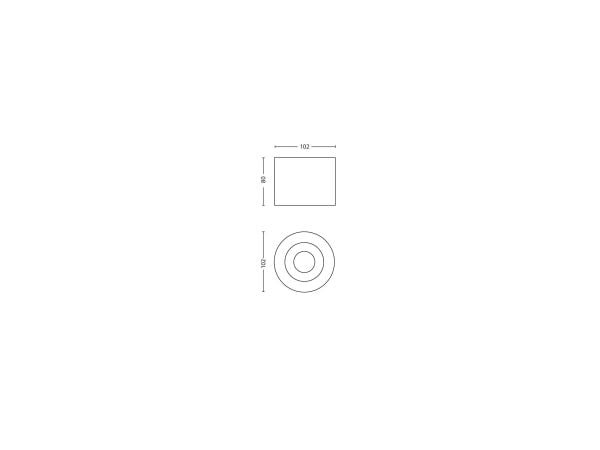 Philips Dimmable LED Phase-spotlys til tak/vegg, Overflateegnet, Ikke-utskiftbare pærer, 1 ampuller, LED, 4,5 W, 2700 K