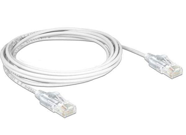 Delock - Koppeledning - RJ-45 (hann) til RJ-45 (hann) - 50 cm - UTP - CAT 6 - halogenfri - hvit
