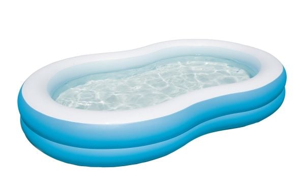 Bestway 54117, Oppblåsbart basseng, 544 l, Oval, Vinyl, Blå