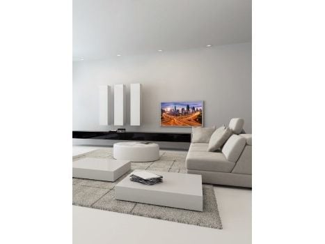 Hama FIX TV Wall Bracket Premium - Monteringssett (veggbrakett, vibrasjonsisolator, monteringssjablong) - for TV - aluminium, stål, forkrommet plas...