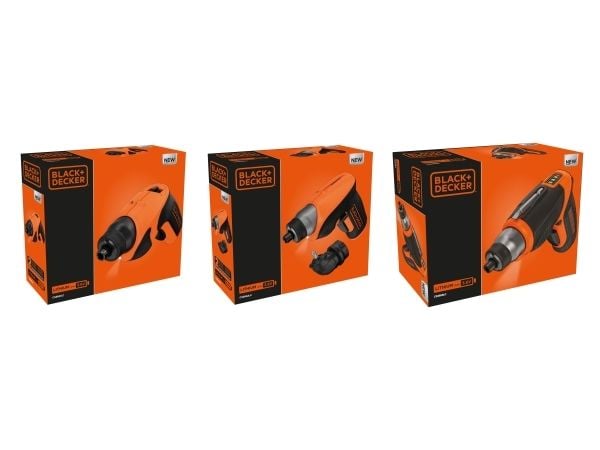 Black & Decker CS3651LC-QW, Elektrisk skrutrekker, Pistolhåndtak, Sort, Oransje, 180 RPM, 5 Nm, Batteri