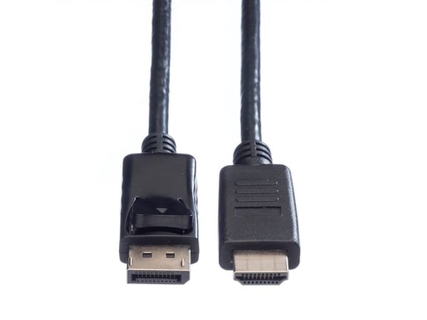 Value 11.99.5782, 3 m, DisplayPort, Hankjønn, Hankjønn, Rett, Rett
